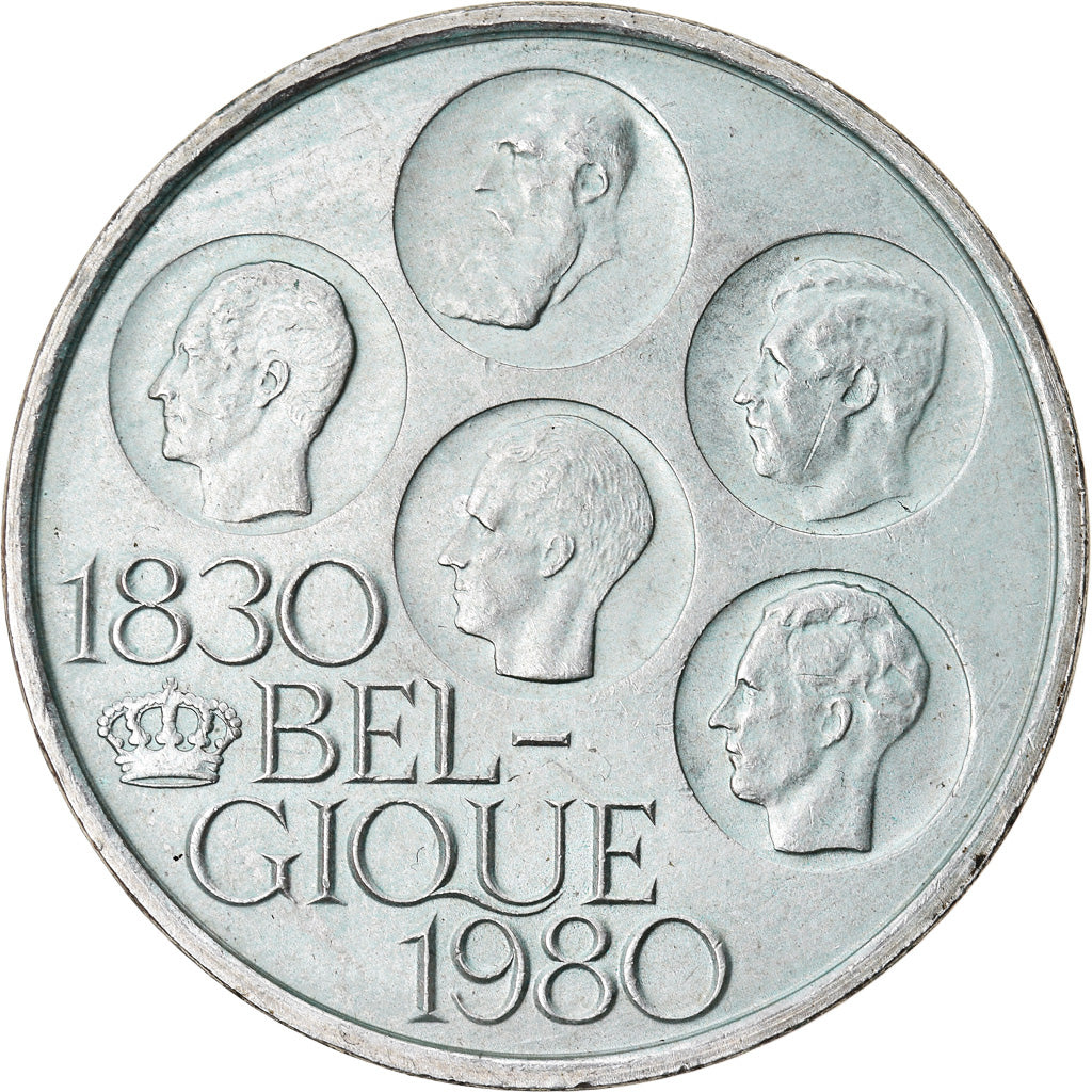 Coin, Belgium, 500 Francs, 500 Frank, 1980, Brussels, MS(60-62), Silver Clad