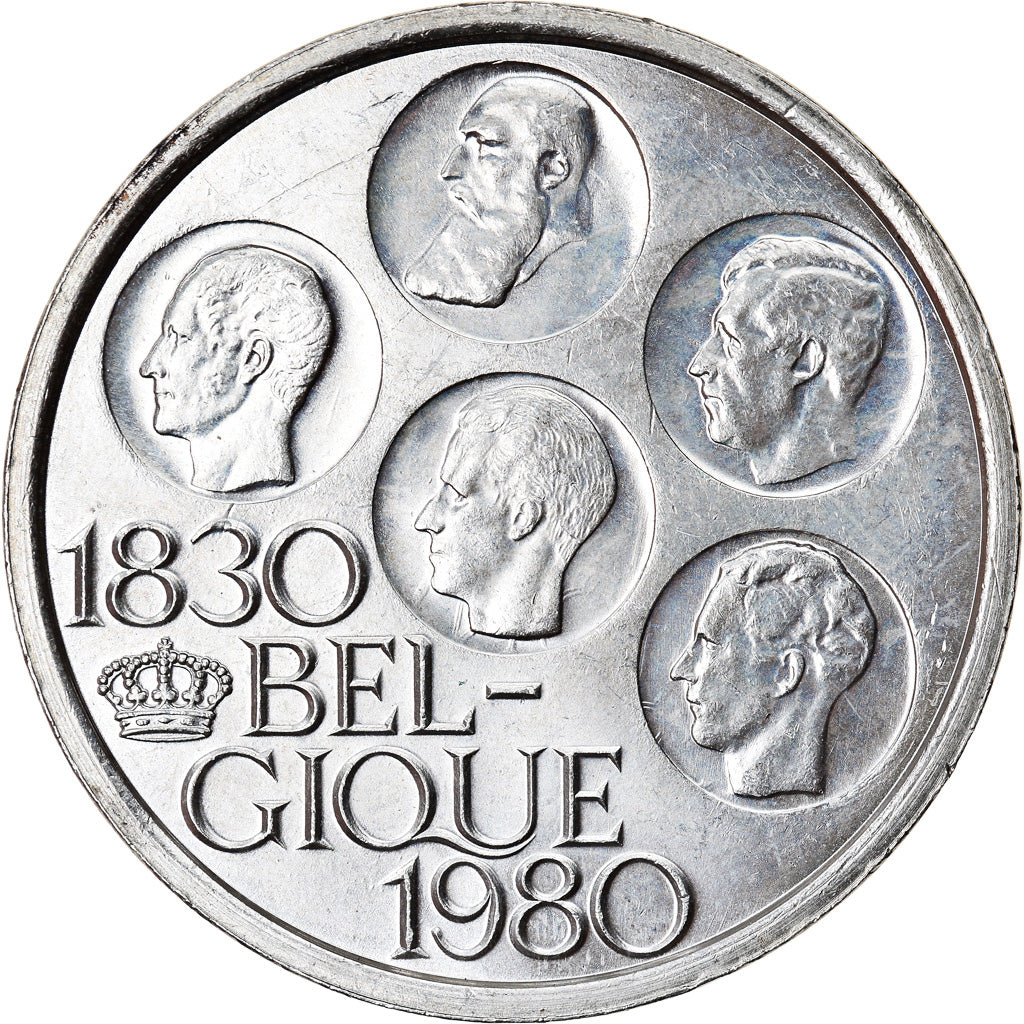Coin, Belgium, 500 Francs, 500 Frank, 1980, Brussels, MS(60-62), Silver Clad