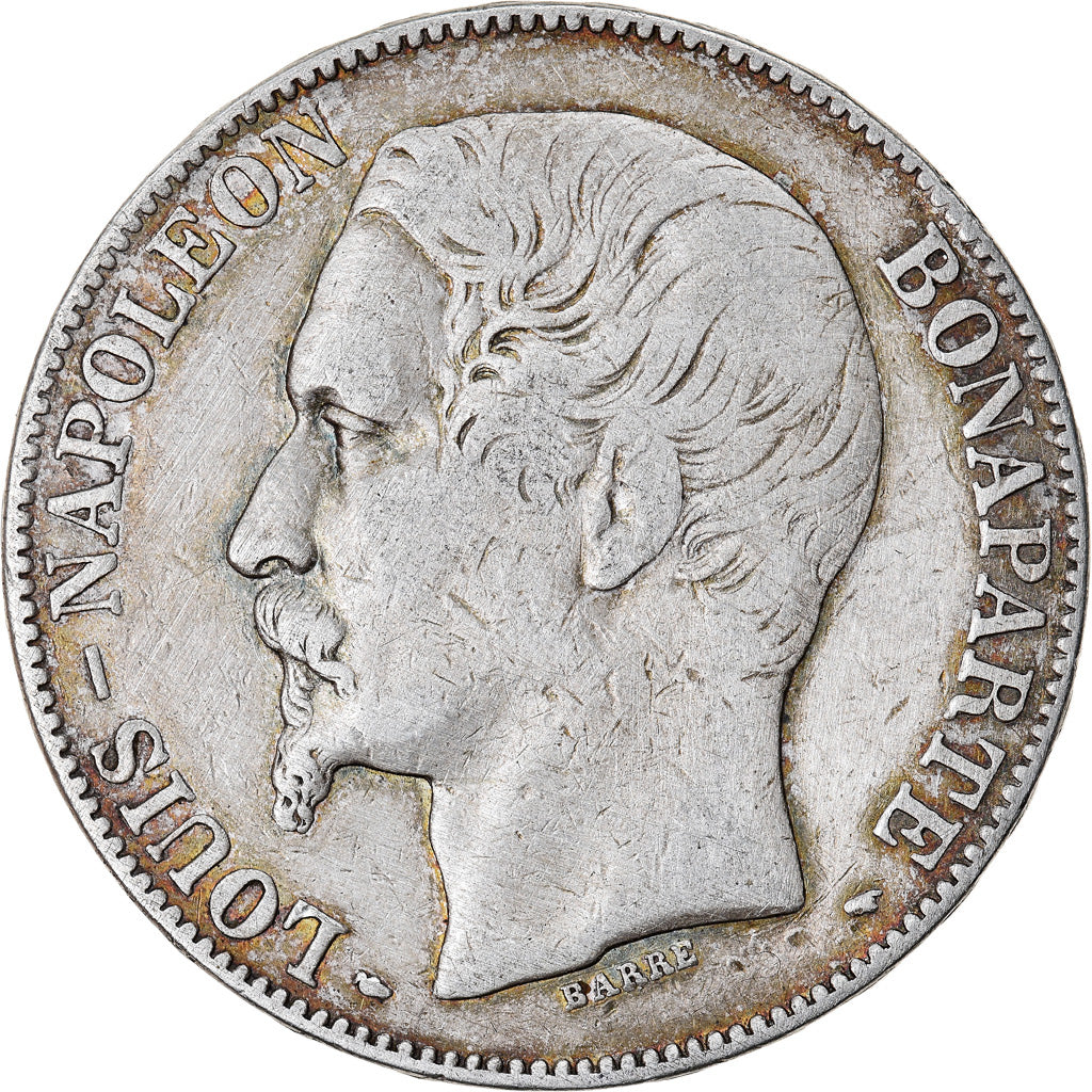 Coin, France, Napoléon III, 5 Francs, 1852, Paris, VF(30-35), Silver, KM:773.1