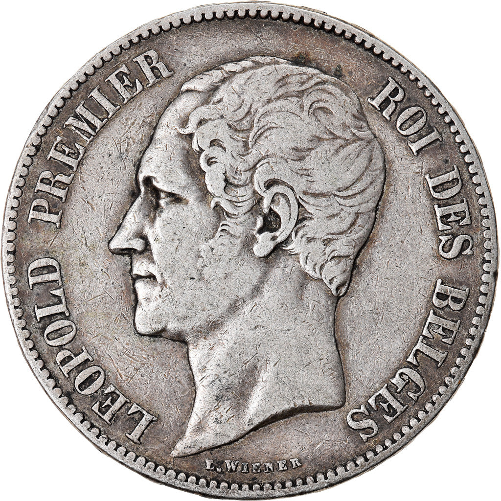 Coin, Belgium, Leopold I, 5 Francs, 5 Frank, 1849, VF(30-35), Silver, KM:17