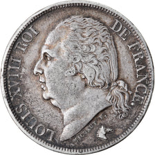 Moneta, Francia, Louis XVIII, 2 Francs, 1823, Lille, BB, Argento, KM:710.12