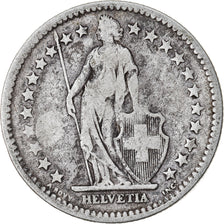 Coin, Switzerland, 2 Francs, 1886, Bern, VF(20-25), Silver, KM:21