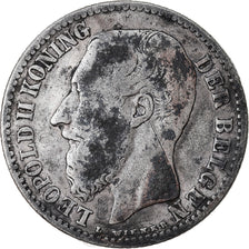 Coin, Belgium, Leopold II, Franc, 1887, VF(20-25), Silver, KM:29.1
