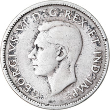 Monnaie, Canada, George VI, 25 Cents, 1941, Royal Canadian Mint, Ottawa, TB+
