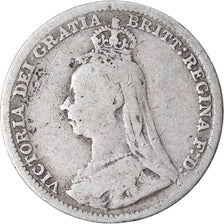 Coin, Great Britain, Victoria, 3 Pence, 1891, VF(20-25), Silver, KM:758