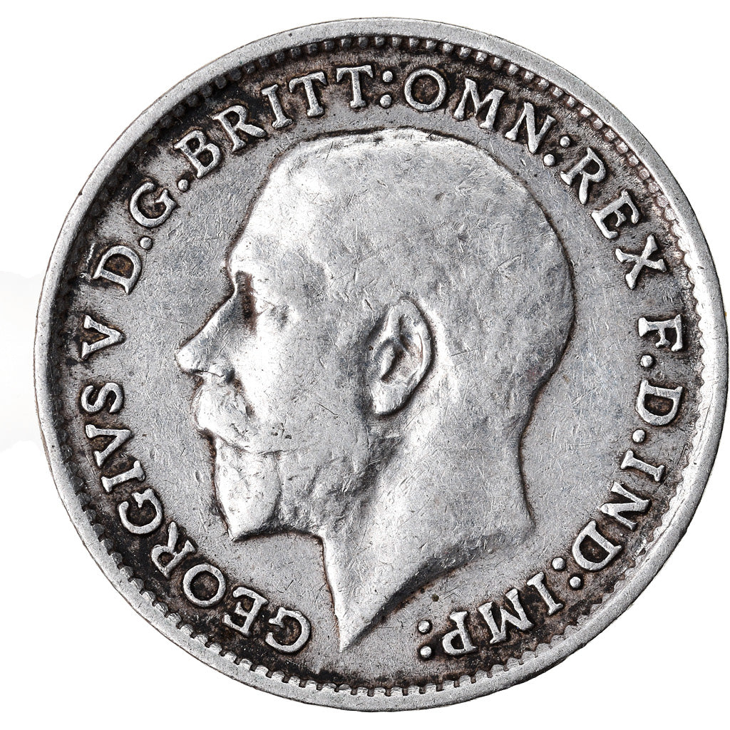 Coin, Great Britain, George V, 3 Pence, 1914, EF(40-45), Silver, KM:813
