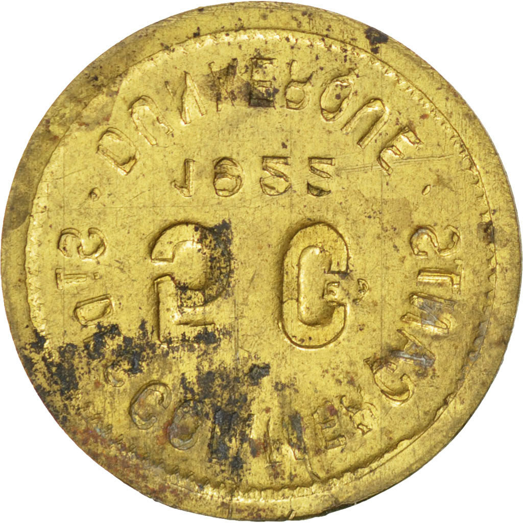 France, 5 Centimes, 1922, EF(40-45), Brass, Elie #10.7, 1.48
