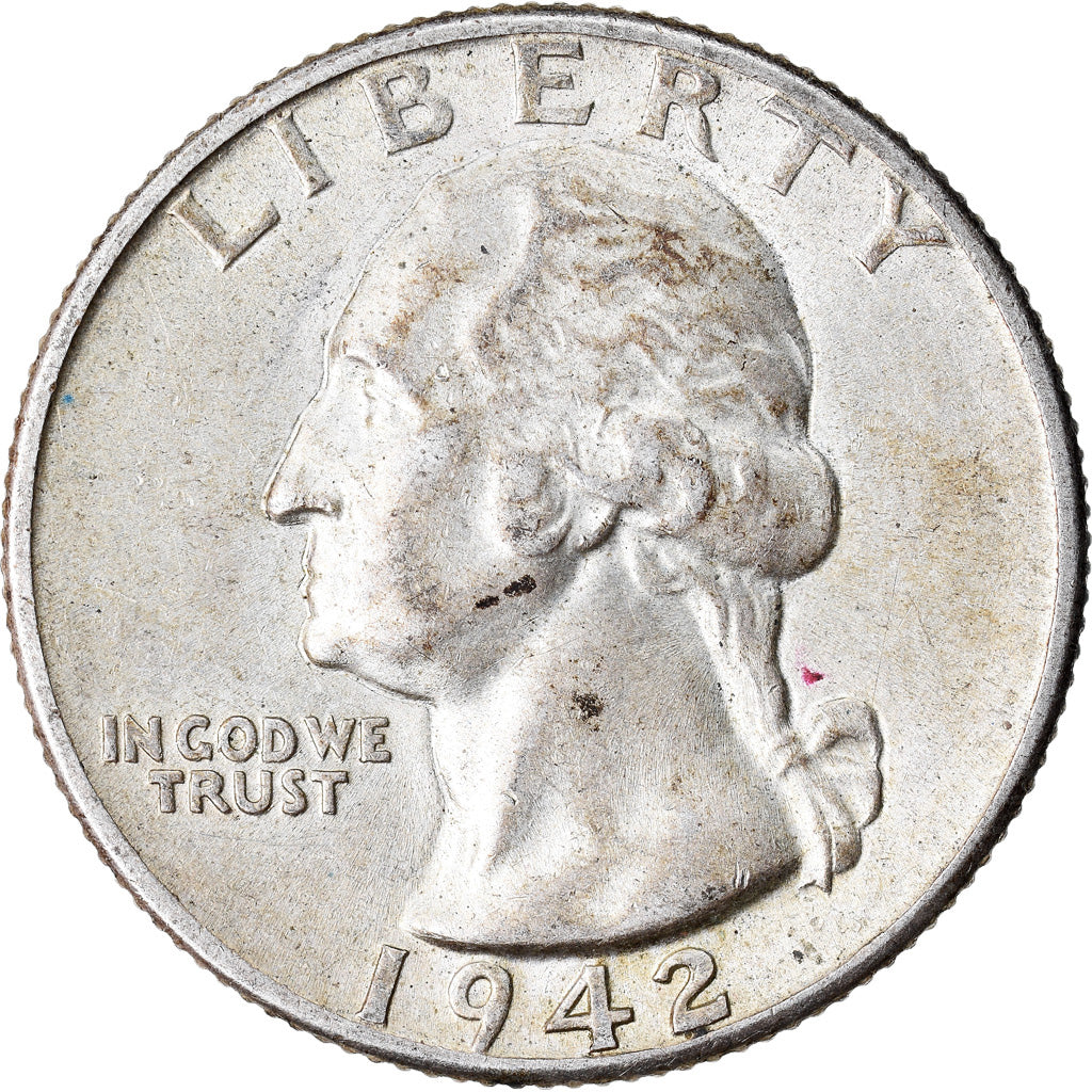 Moneta, Stati Uniti, Washington Quarter, Quarter, 1942, U.S. Mint, Philadelphia