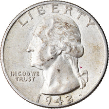 Moneta, Stati Uniti, Washington Quarter, Quarter, 1942, U.S. Mint, Philadelphia