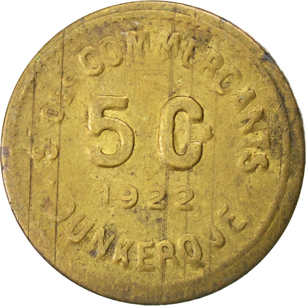 Coin, France, 5 Centimes, 1922, EF(40-45), Brass, Elie:10.7