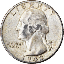Coin, United States, Washington Quarter, Quarter, 1942, U.S. Mint, Philadelphia
