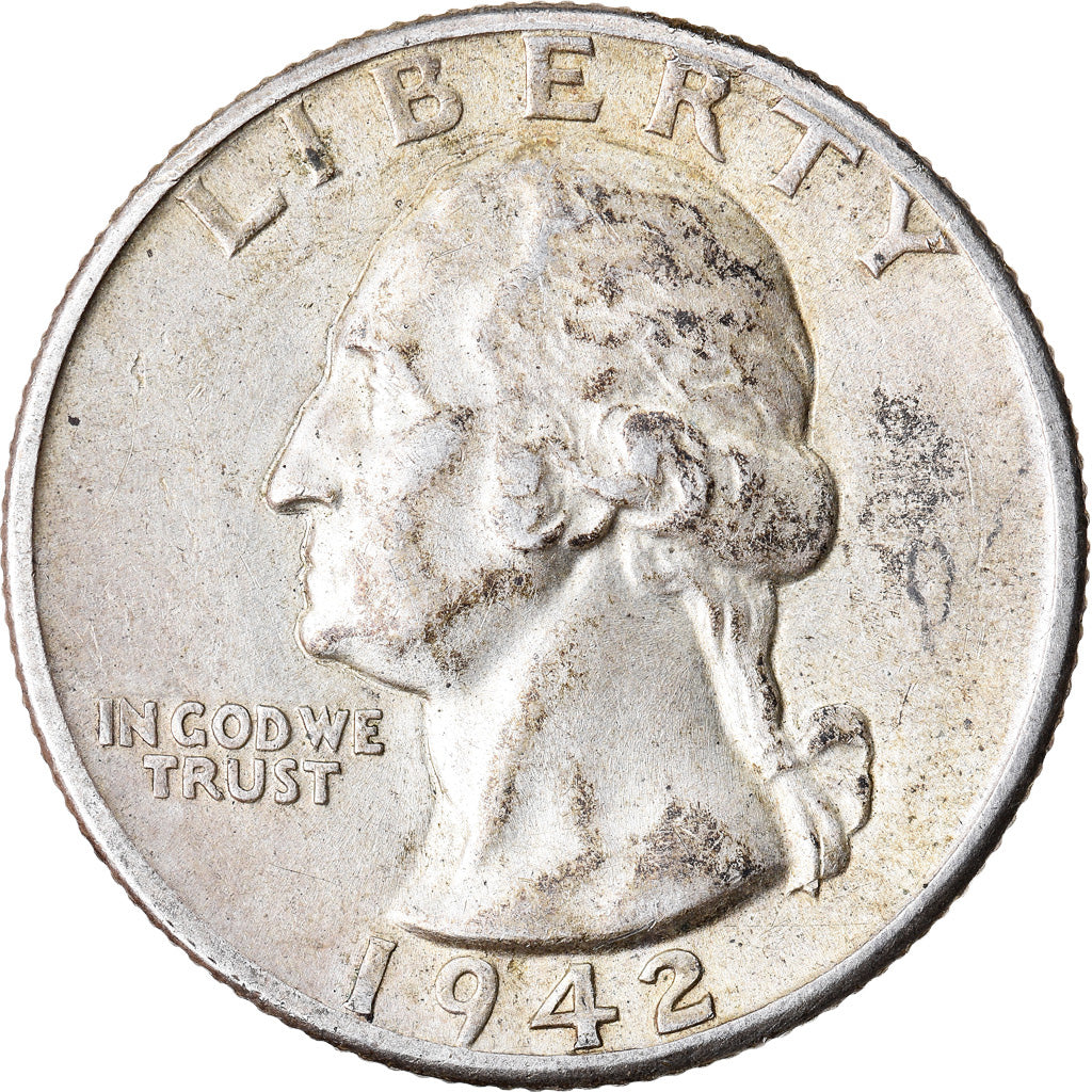 Moneta, Stati Uniti, Washington Quarter, Quarter, 1942, U.S. Mint, Philadelphia