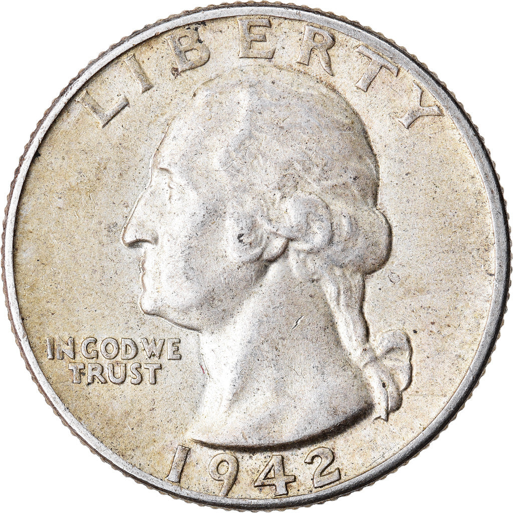 Monnaie, États-Unis, Washington Quarter, Quarter, 1942, U.S. Mint