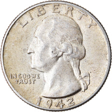 Monnaie, États-Unis, Washington Quarter, Quarter, 1942, U.S. Mint