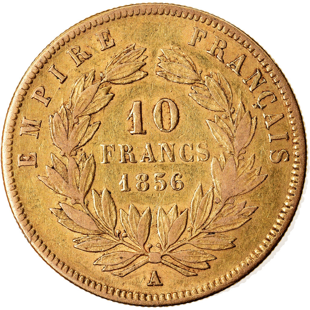 Monnaie, France, Napoleon III, Napoléon III, 10 Francs, 1856, Paris, TB+, Or