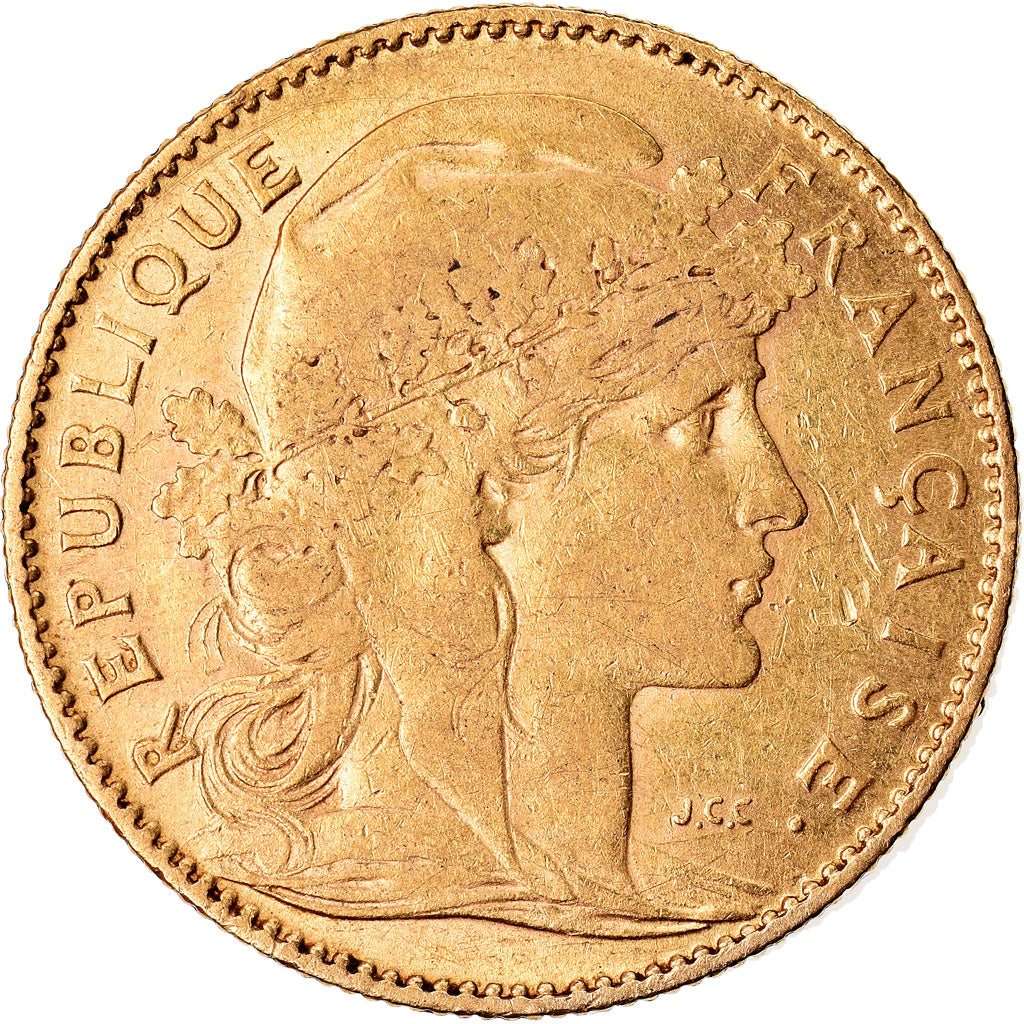 Coin, France, Marianne, 10 Francs, 1901, Paris, EF(40-45), Gold, KM:846
