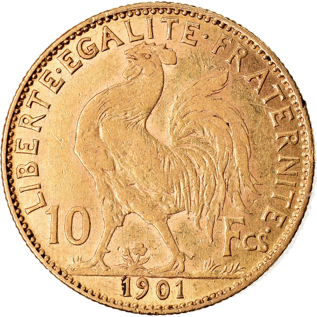 Coin, France, Marianne, 10 Francs, 1901, Paris, EF(40-45), Gold, KM:846