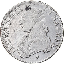 Moneda, Francia, Louis XVI, Écu aux branches d'olivier, Ecu, 1775, Aix, MBC