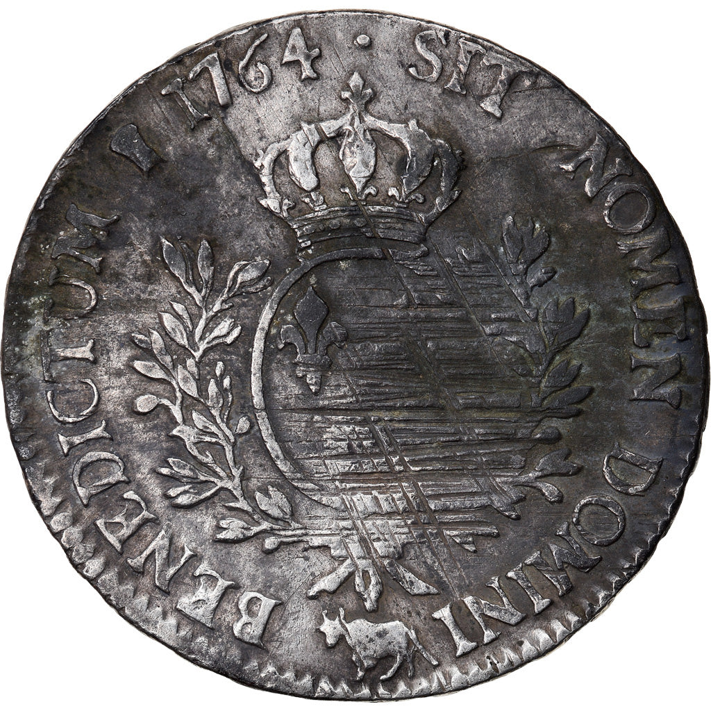 Moeda, França, Louis XV, Écu de Béarn au bandeau, Ecu, 1764, Pau, VF(20-25)