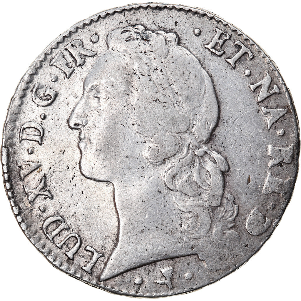 Coin, France, Louis XV, Écu de Béarn au bandeau, Ecu, 1766, Pau, VF(20-25)