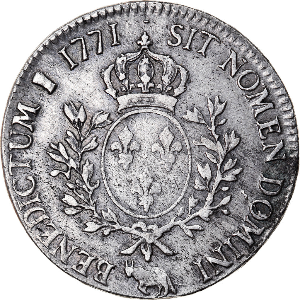 Munten, Frankrijk, Louis XV, Écu de Béarn à la vieille tête, Ecu, 1771, Pau