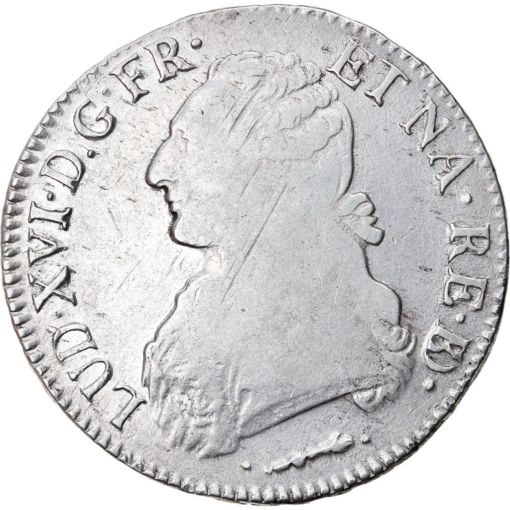 Moneta, Francja, Louis XVI, Écu de Béarn aux branches d'olivier, Ecu, 1779