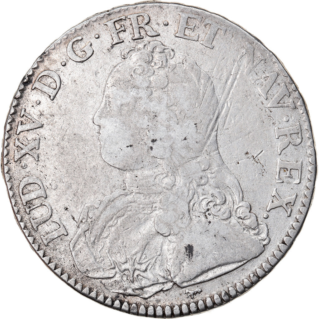 Coin, France, Louis XV, Écu aux branches d'olivier, Ecu, 1727, Paris