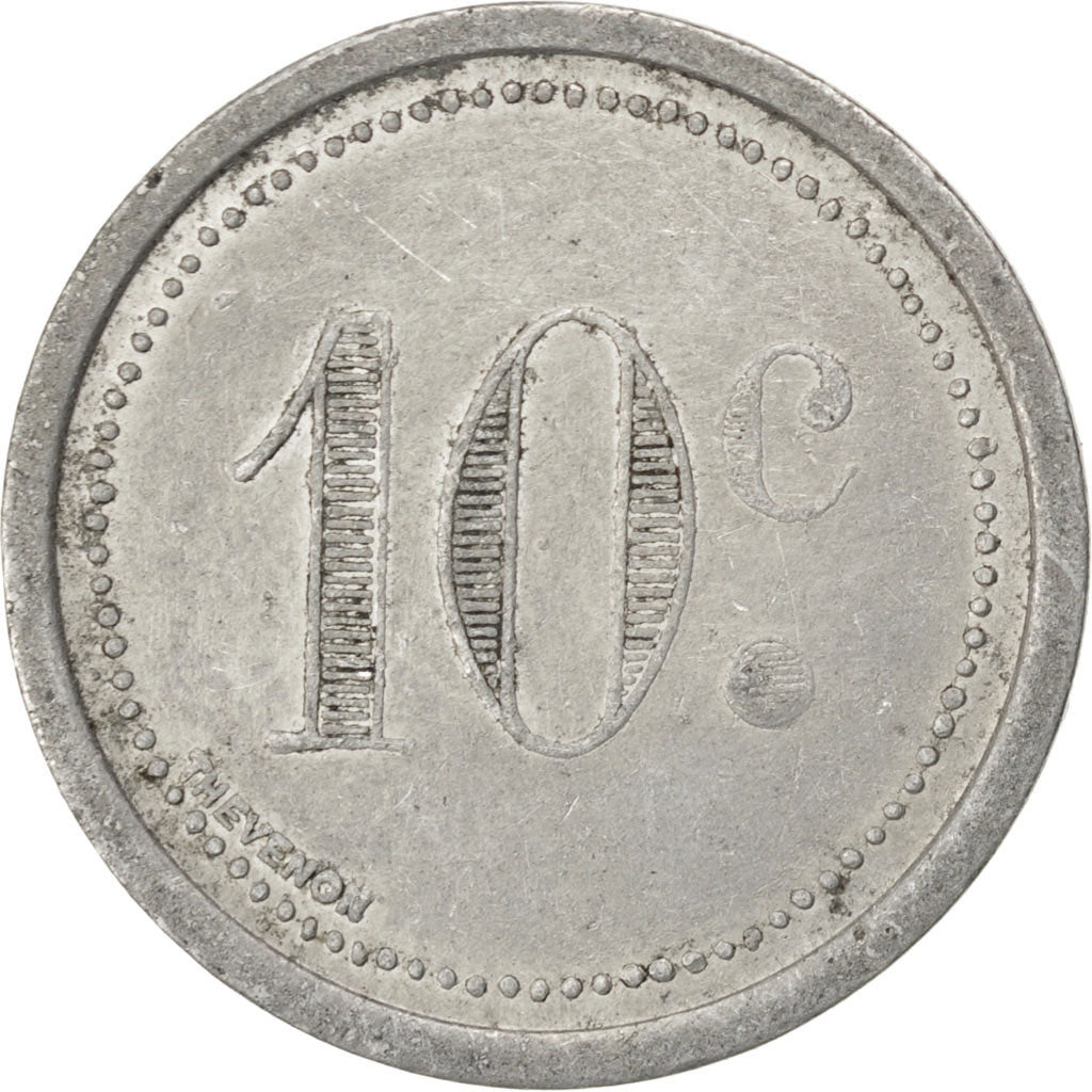 France, 10 Centimes, 1921, EF(40-45), Aluminium, Elie #10.2, 1.53