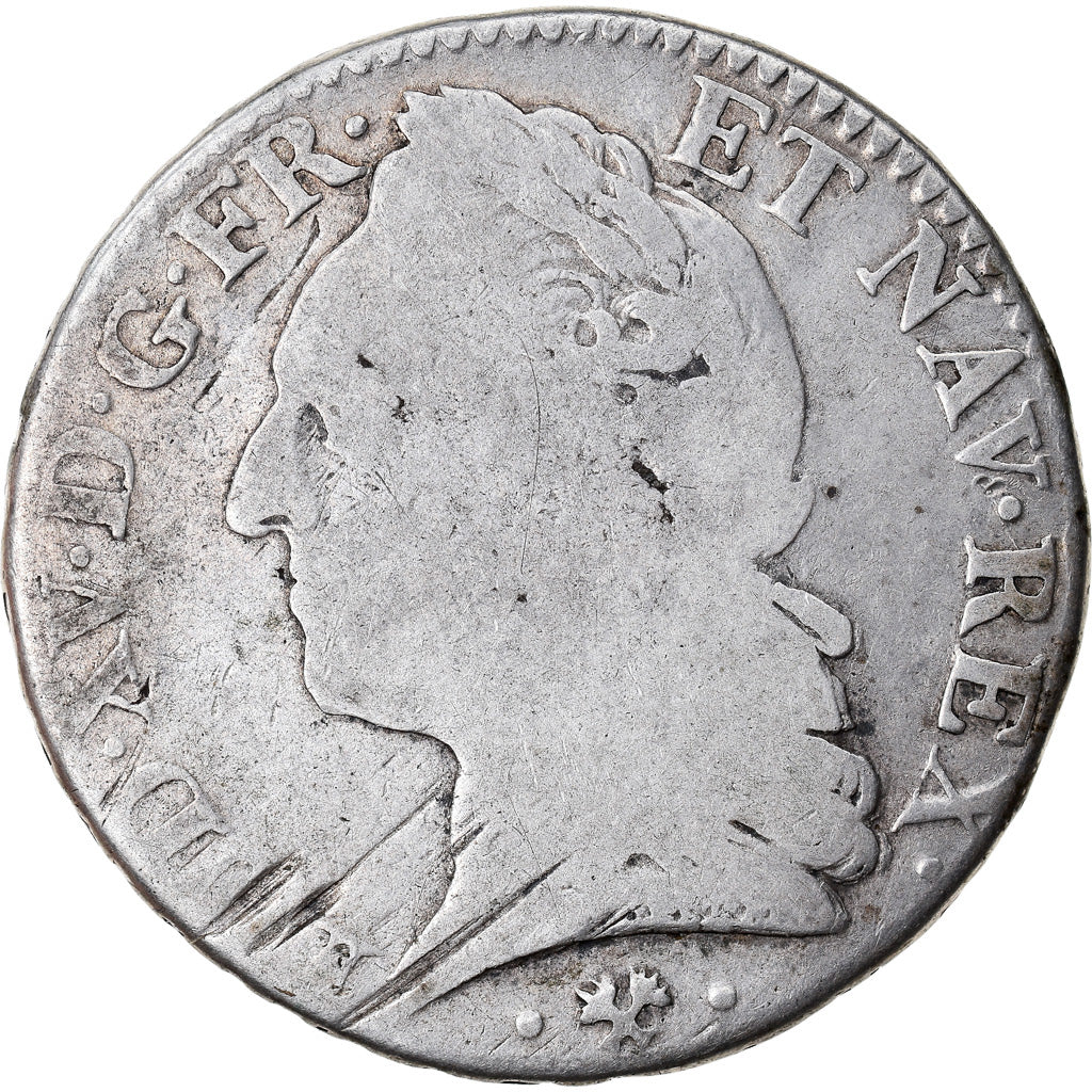 Coin, France, 1/2 écu à la vieille tête, 1772, Bayonne, F(12-15), Silver