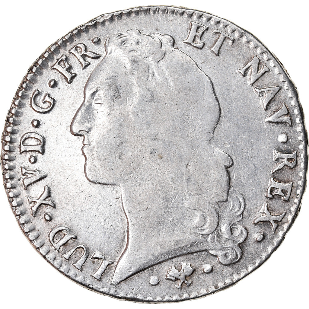 Moeda, França, Louis XV, Écu au bandeau, Ecu, 1767, Bayonne, VF(20-25), Prata