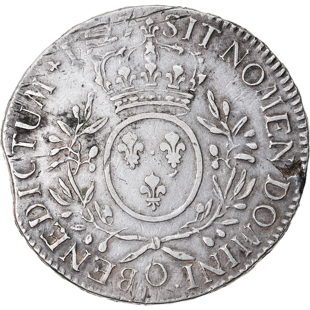 Moneda, Francia, Louis XV, Écu aux branches d'olivier, Ecu, 1727, Riom, error