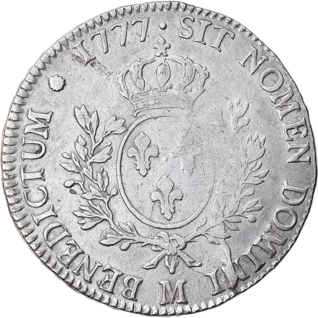 Coin, France, Louis XVI, Écu aux branches d'olivier, Ecu, 1777, Toulouse