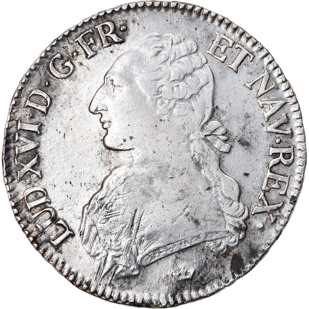 Coin, France, Louis XVI, Ecu aux branches d'olivier, 1784, Toulouse, VF(30-35)