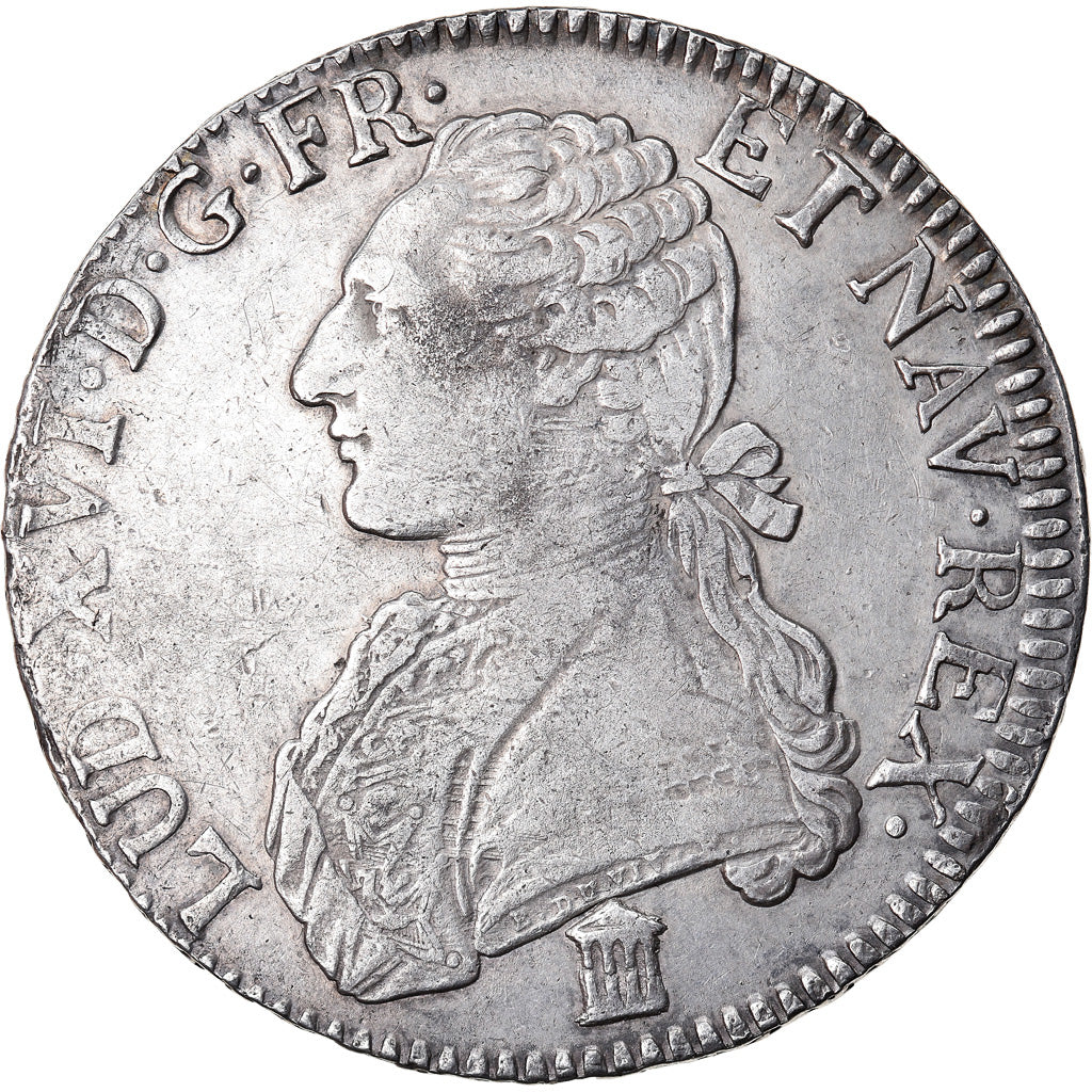 Coin, France, Louis XVI, Écu aux branches d'olivier, Ecu, 1784, Bordeaux