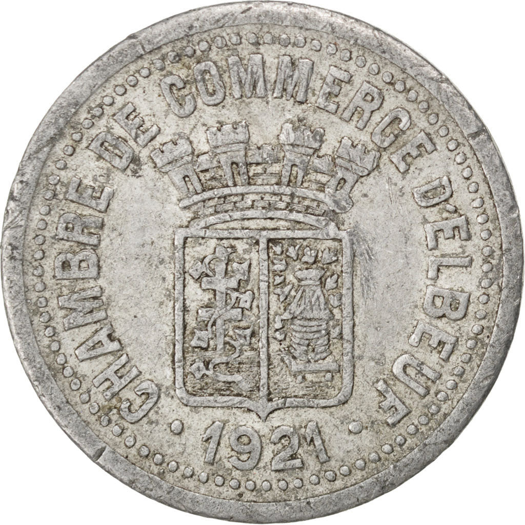 France, 25 Centimes, 1921, EF(40-45), Aluminium, Elie #10.3, 2.23