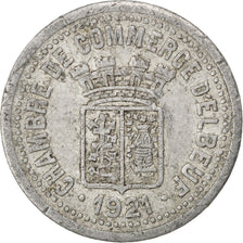 France, 25 Centimes, 1921, EF(40-45), Aluminium, Elie #10.3, 2.23