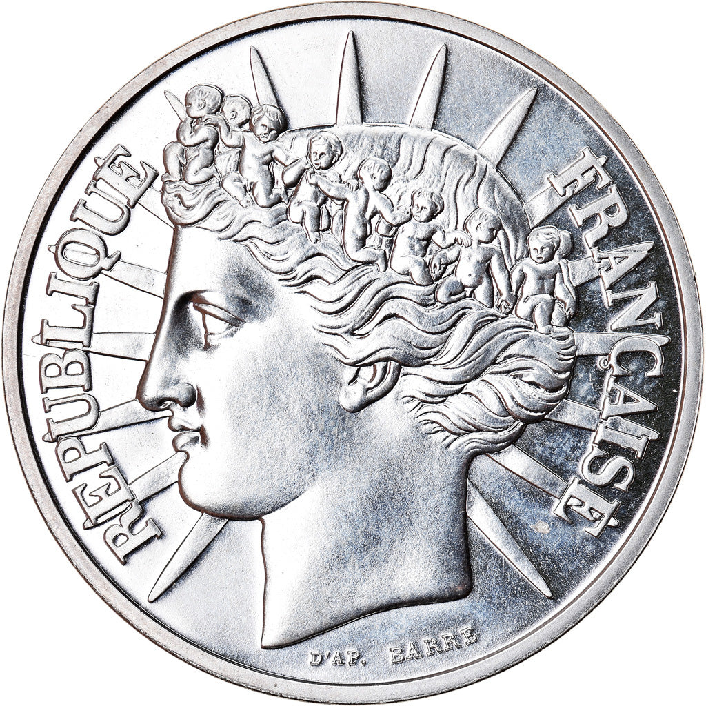 Coin, France, Fraternité, 100 Francs, 1988, Paris, MS(65-70), Silver, KM:966