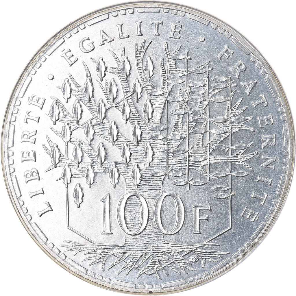 Coin, France, Panthéon, 100 Francs, 1982, Paris, FDC, MS(65-70), Silver