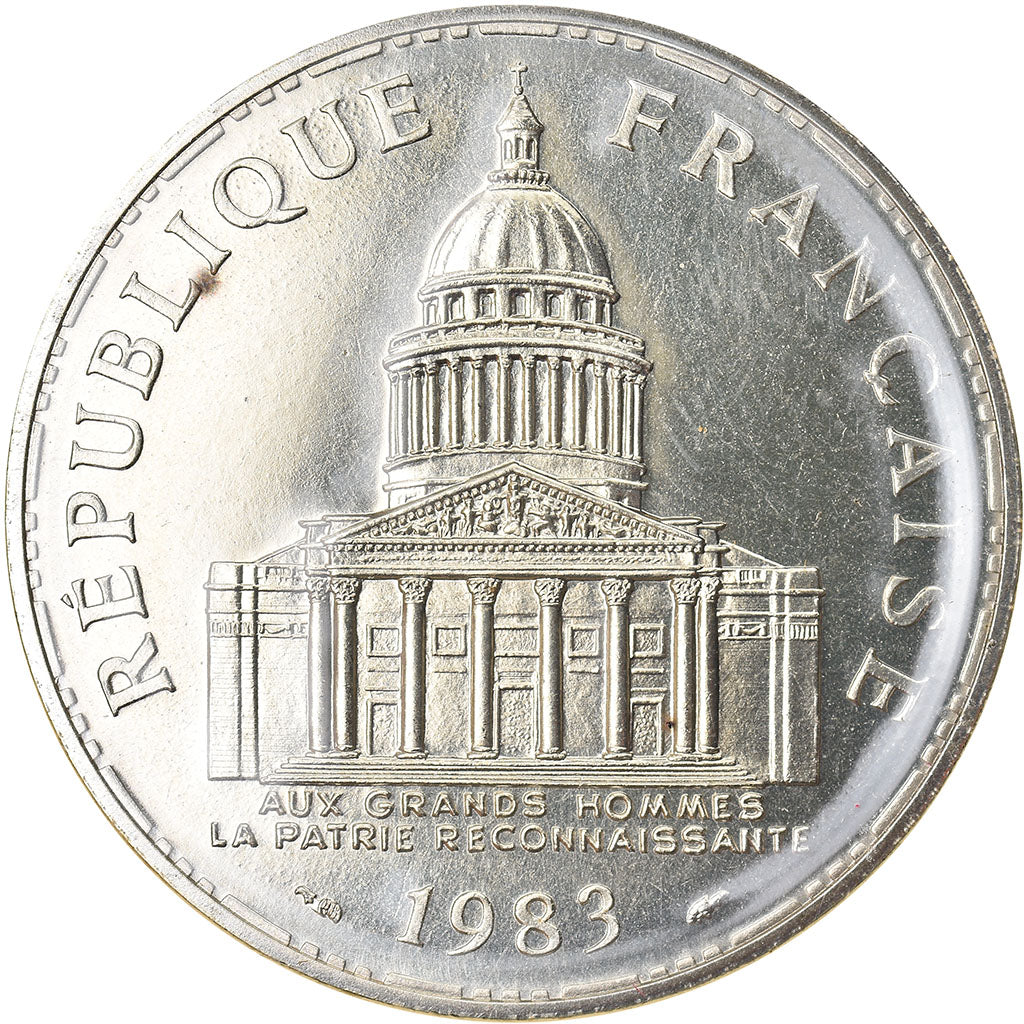 Coin, France, Panthéon, 100 Francs, 1983, Paris, MS(65-70), Silver, KM:951.1