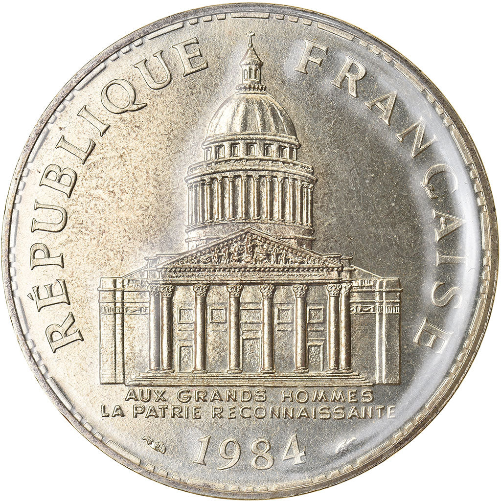 Coin, France, Panthéon, 100 Francs, 1984, Paris, FDC, MS(65-70), Silver