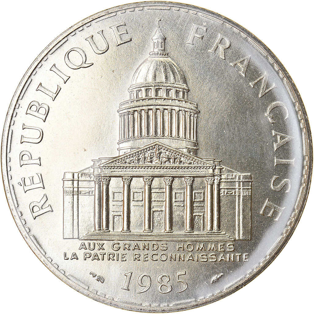 Coin, France, Panthéon, 100 Francs, 1985, Paris, MS(65-70), Silver, KM:951.1
