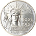 Coin, France, Statue de la Liberté, 100 Francs, 1986, Paris, MS(65-70), Silver