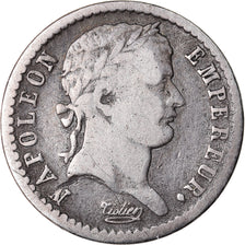 Moeda, França, Napoléon I, 1/2 Franc, 1808, Paris, VF(30-35), Prata, KM:680.1