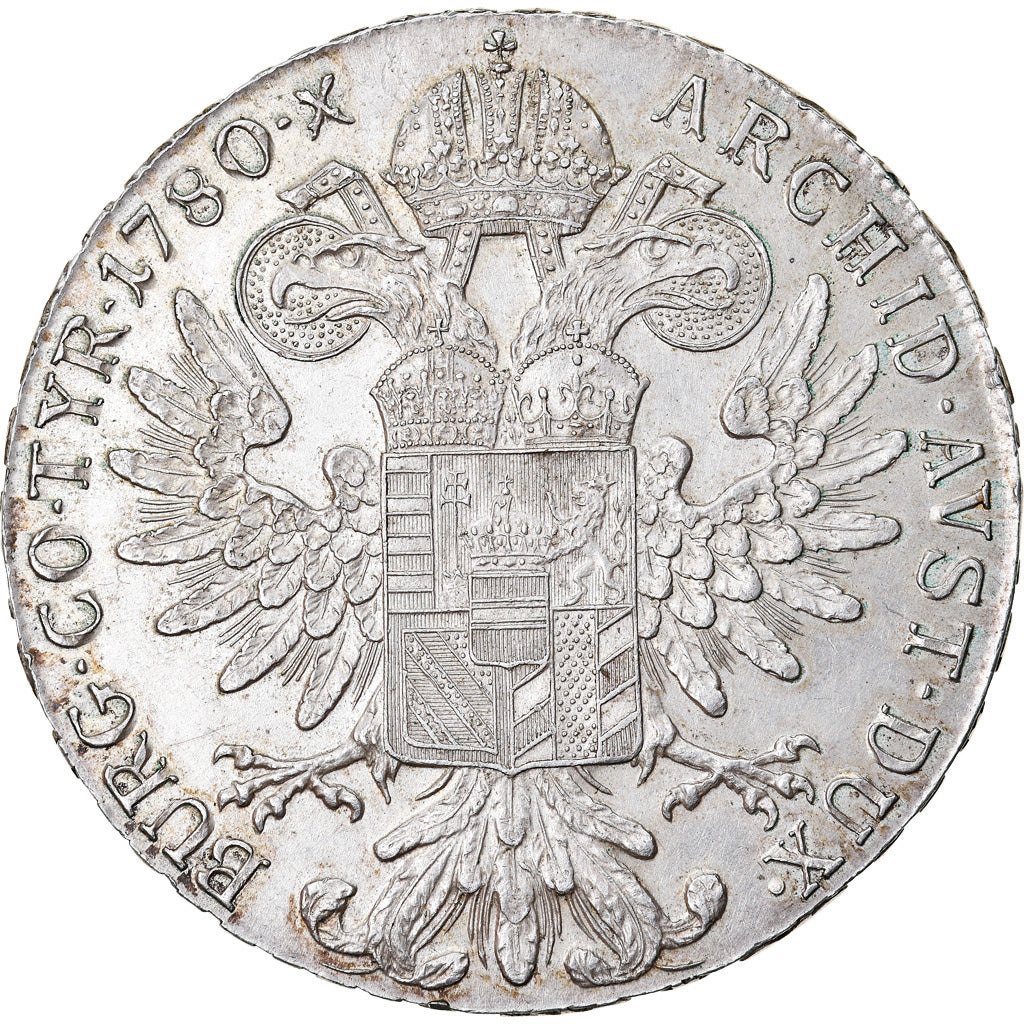 Coin, Austria, Joseph II, Thaler, 1780, MS(60-62), Silver, KM:T1