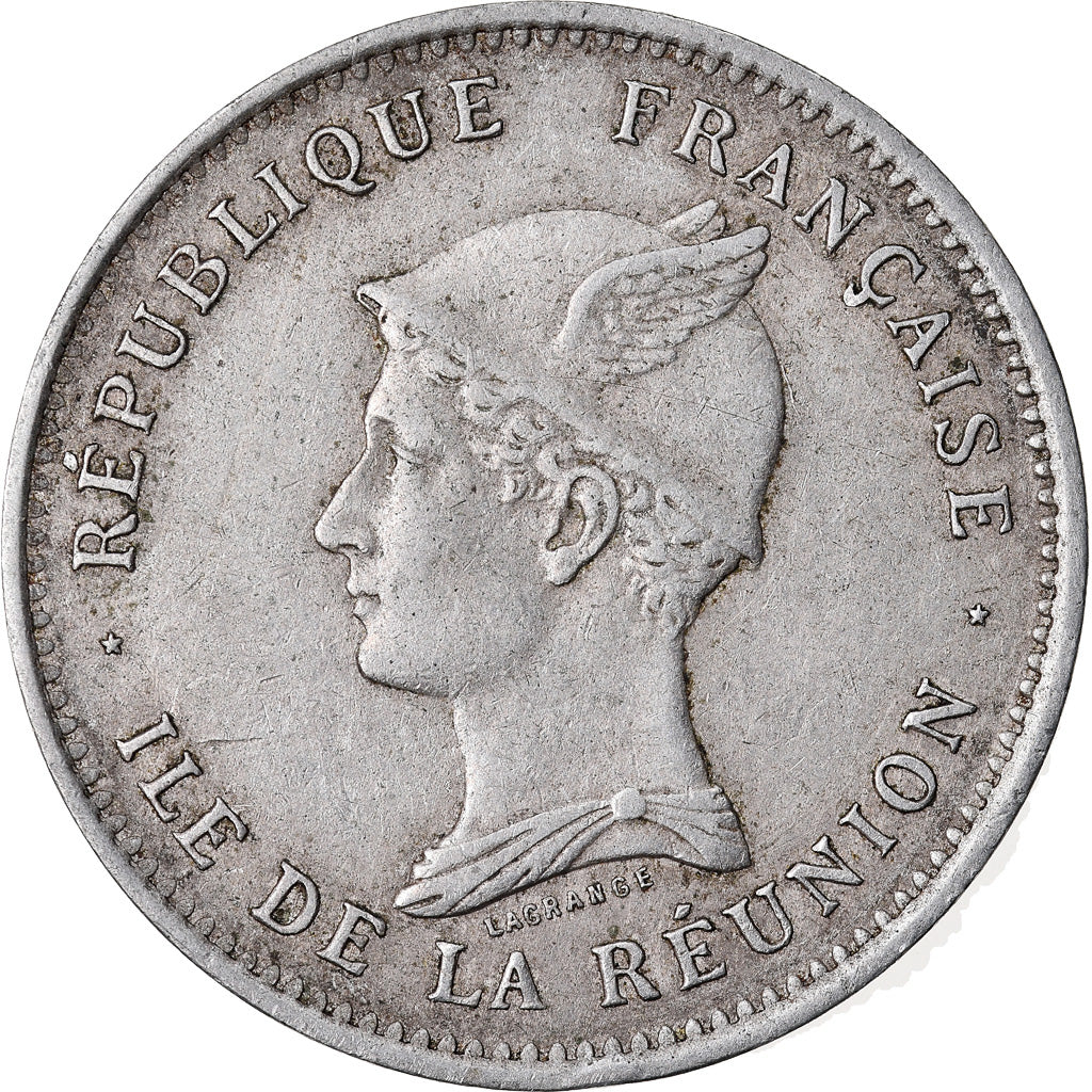 Coin, Réunion, 50 Centimes, 1896, EF(40-45), Copper-nickel, KM:4