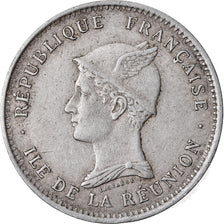 Coin, Réunion, 50 Centimes, 1896, EF(40-45), Copper-nickel, KM:4