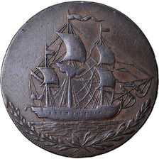 Coin, Great Britain, Yorkshire, Halfpenny Token, 1791, Hull, EF(40-45), Copper