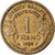 Moneda, Francia, Morlon, Franc, 1935, Paris, MBC, Aluminio - bronce, KM:885