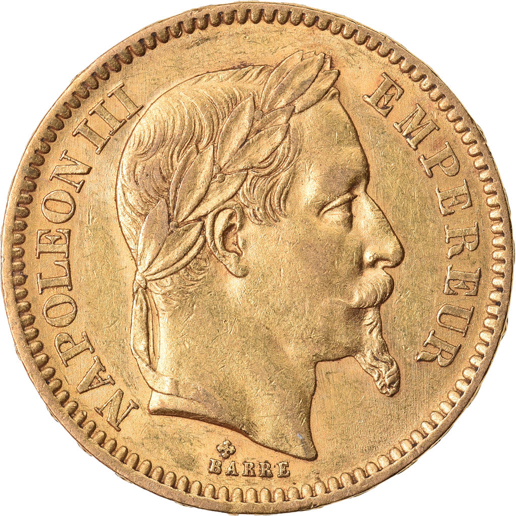 Monnaie, France, Napoleon III, 20 Francs, 1865, Strasbourg, SUP, Or