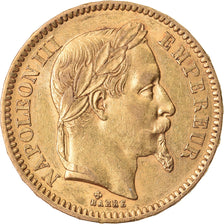 Monnaie, France, Napoleon III, 20 Francs, 1865, Strasbourg, SUP, Or
